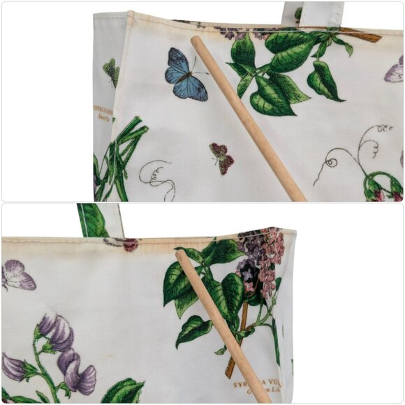 Portmeirion Ulster Weavers Tote Bag Multicolor Floral PVC Coated Cotton 14" - Picture 15 of 15